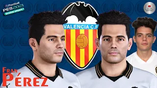 Create Fran Pérez Face PES 2021 Valencia CF | PES 2020 | NISZ Gaming