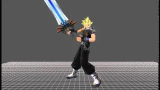 Dissidia 012「duodecim」Prologus-Cloud Strife~Costume 3 *EX Mode* {Usable} »Model Animation« HD