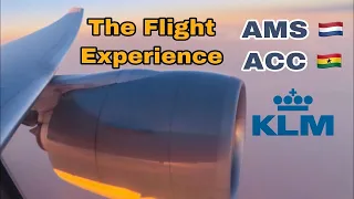 The Flight Experience | Amsterdam To Accra | KLM Boeing 777-300ER | Economy Comfort