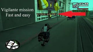 GTA SA VigilanteCop mission glitch 12 levels easiest and fastest way