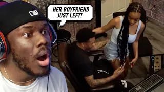 SHE CHEATED AS SOON AS HER BOYFRIEND LEFT THE ROOM!