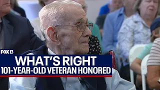 World War II veteran receives French government's highest honor