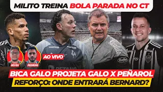 💢LIVE DO GEVES • MILITO TREINA BOLA PARADA • PROJEÇÃO GALO x PEÑAROL • ONDE ENTRARÁ BERNARD?