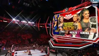 Nikki A.S.H & Rhea Ripley vs Natalya & Tamina - WWE Raw 06/09/21 en Español