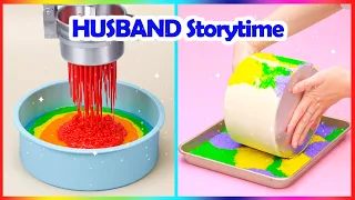 😤 MY HUSBAND WANTS ME TO BE AN ESCORT 🌈 Best Satisfying Rainbow Cake Hacks Storytime