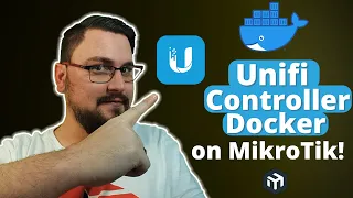 Just a casual Unifi Controller running off of a MikroTik managing APs (Updated Container Vid)