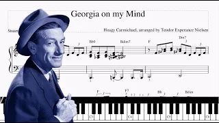 Georgia on my Mind - Hoagy Carmichael (Sheets + Piano Tutorial) Cover Georgia on my Mind