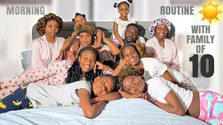 Our BUSY MORNING ROUTINE with FAMILY OF 10!!! | The queens family