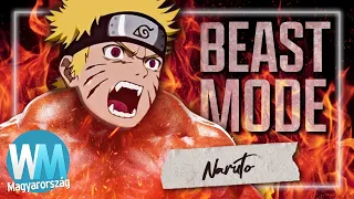 Top 10 alkalom, amikor Naruto beast mode-ba kapcsolt