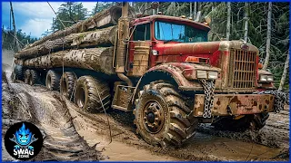 150 EXTREME Dangerous Biggest Wood Logging Truck  Operator Skill Working At Another Level