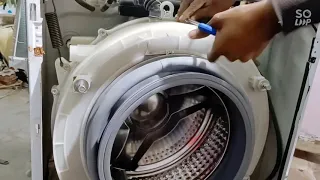 How to repair front load Samsung washing machine fully automatic to repair drum