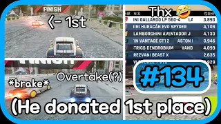 The person running 1st gave me a concession 🤣🤣🤣 [Asphalt 9 FM #134]