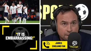 “IT IS EMBARRASSING!” England fan James is NOT happy with Gareth Southgate!