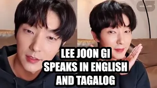 Lee Joon Gi speaking in Tagalog and English Compilation From His Instagram LIVE + does TWICE's "TT"