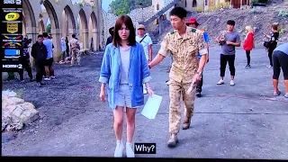 Descendants of the Sun behind the scene- BTS Song Joong Ki teases Song Hye Kyo [ENG SUB]