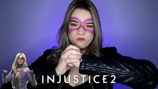 MAKEUP GAMES: BLACK CANARY - INJUSTICE 2 (PURPLE SKIN)! | Le Oliveira