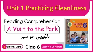 Class 6 English lesson reading | A visit to the Park | STBB | English in Sindhi