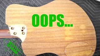 I'm Building Myself an Acoustic Baritone Guitar - And I Made a Stupid Mistake!