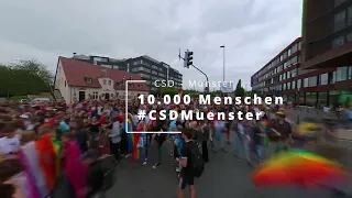 CSD Münster  2022 - 10.000 Menschen
