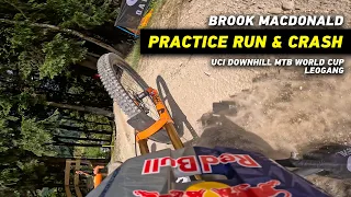 GoPro: Brook Macdonald Practice & Crash in Leogang | 2023 UCI Downhill MTB World Cup