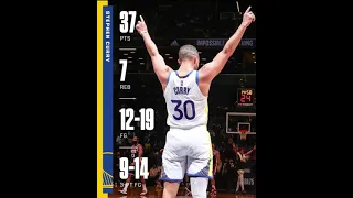 Steph Curry Hits 9 threes vs Nets | Steph Curry 37th Career 9 3pointer Game | Steph Curry hits 9 3's