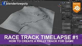 How to create a race track rally with Blender part#1