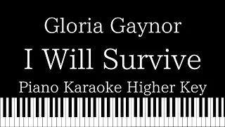 【Piano Karaoke Instrumental】I Will Survive / Gloria Gaynor【Higher Key】