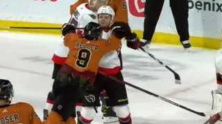 Clayton Keller Gets Ejected From Game After Crosschecking Erik Brannstrom Up High