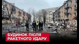 😰 "Последствия ужасающие!" Как выглядит здание в Вышгороде после ракетного удара