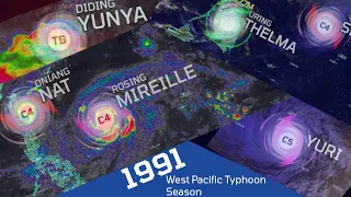 1991 Pacific Typhoon Season Animation