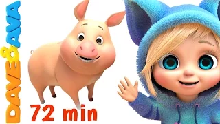 🐷 Old MacDonald Had a Farm | Farm Songs Collection | Nursery Rhymes from Dave and Ava 🐷