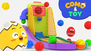 Como | Basketball | Learn colors and words | Cartoon video for kids | Como Kids TV