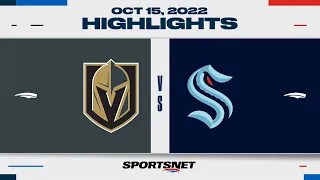 NHL Highlights | Golden Knights vs. Kraken - October 15, 2022