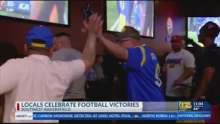 Local Rams, Bengals fans celebrate their teams' big wins