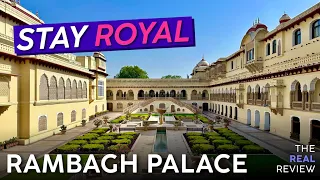 RAMBAGH PALACE Jaipur, India 🇮🇳【4K Hotel Tour & Review】"World's Best Hotel"