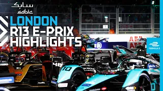 Top four battle blown WIDE open! 🤯 | 2022 SABIC London E-Prix Round 13 Highlights