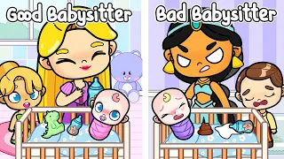 Rapunzel Mother and Daughter But Good VS Bad Babysitter| Princess In Avatar World | Toca Boca