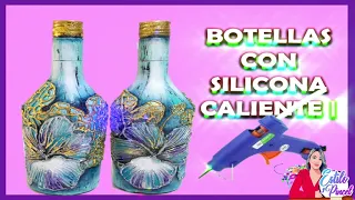 Botellas con silicona caliente