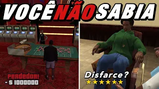 12 CURIOSIDADES QUE VOCÊ NUNCA PERCEBEU NO GTA SAN ANDREAS!!