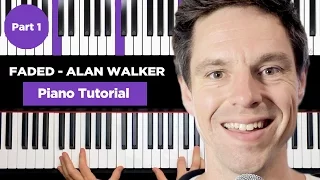 Alan Walker - FADED - Piano Tutorial for Beginner - Part 1