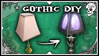 My most ambitious DIY this year! Skeleton Lamp | DIY Gothic Decor