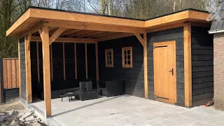 Building douglas shed + canopy