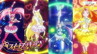 [1080p] Precure Quadruple Music Rondo (Cure Melody, Cure Rhythm, Cure Beat & Cure Muse Attack)