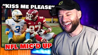 SOCCER FAN REACTS TO NFL MIC'D UP *THIS IS HILARIOUS*