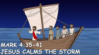 Preschool: Jesus Calms The Storm, Mark 4:35-41 (1/15/2023)