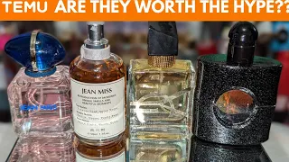 (REVIEW) TEMU LUXURY PERFUME DUPES VS.  THE REAL ONES ARE THEY WORTH THE HYPE??? #temu #perfumehaul