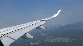 Malaysian flight MH1 lands at Kuala Lumpur airport