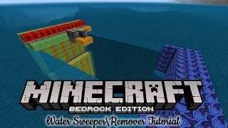 Minecraft Bedrock 1.18 Water SweeperRemover Tutorial