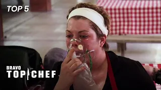 Top 5 Emergencies In Top Chef | Top Chef (Top 5)