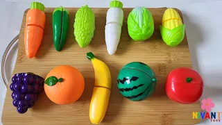 Learn Vegetables & Fruits Names | English Vocabulary | Pre School Learning For Kids | Toddlers Fun